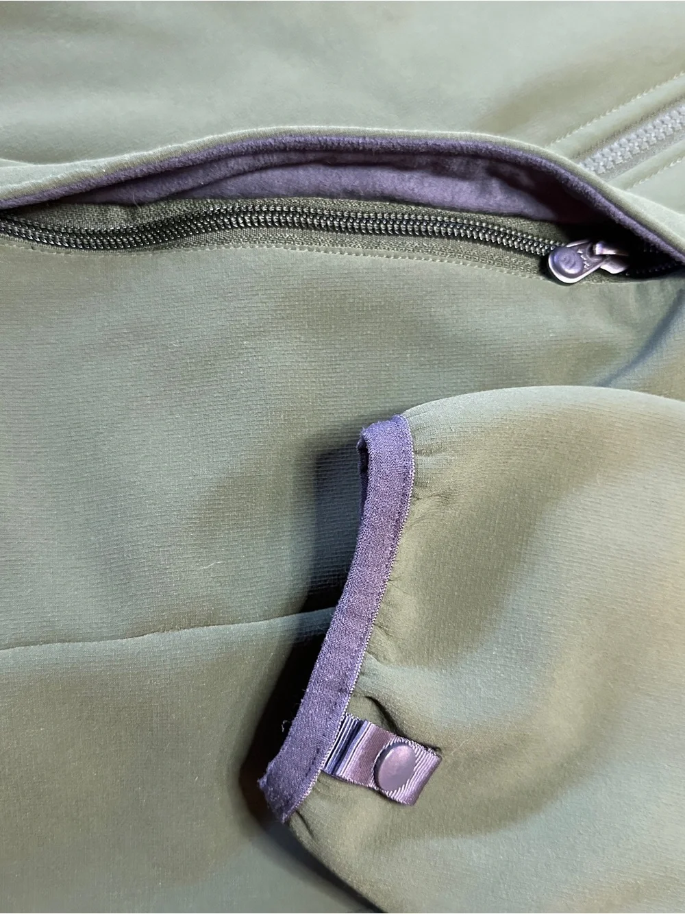 Green North Face Softshell Fall Jacket